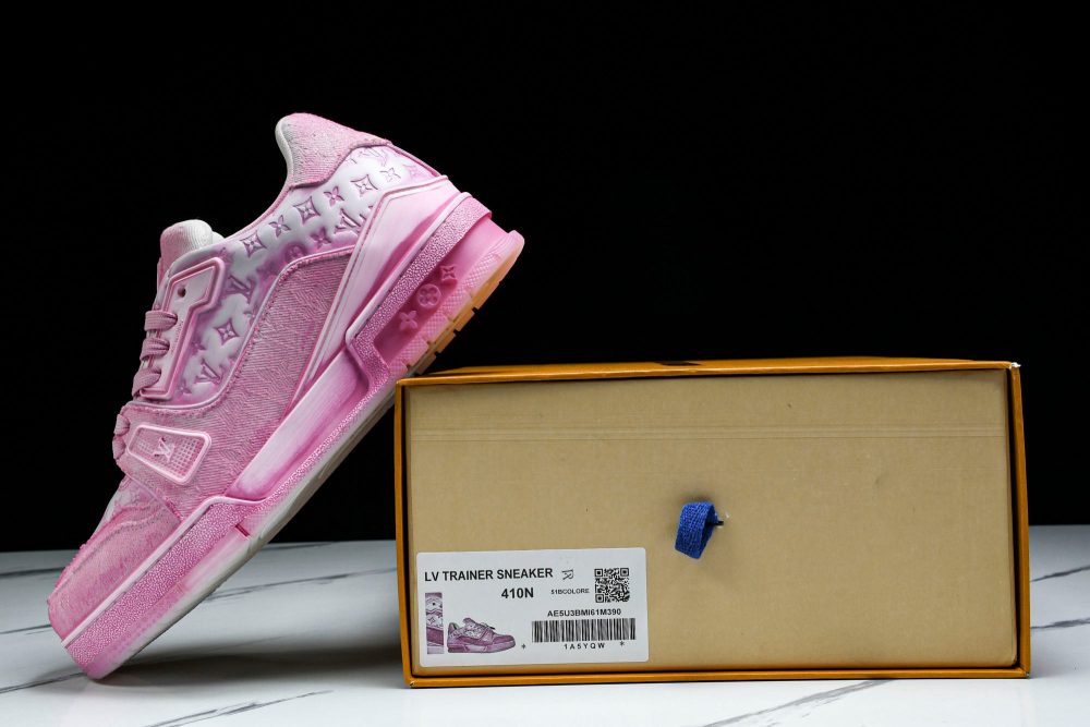 Louis Vuittоп Trainer Low 'Pink Distressed' - Image 19