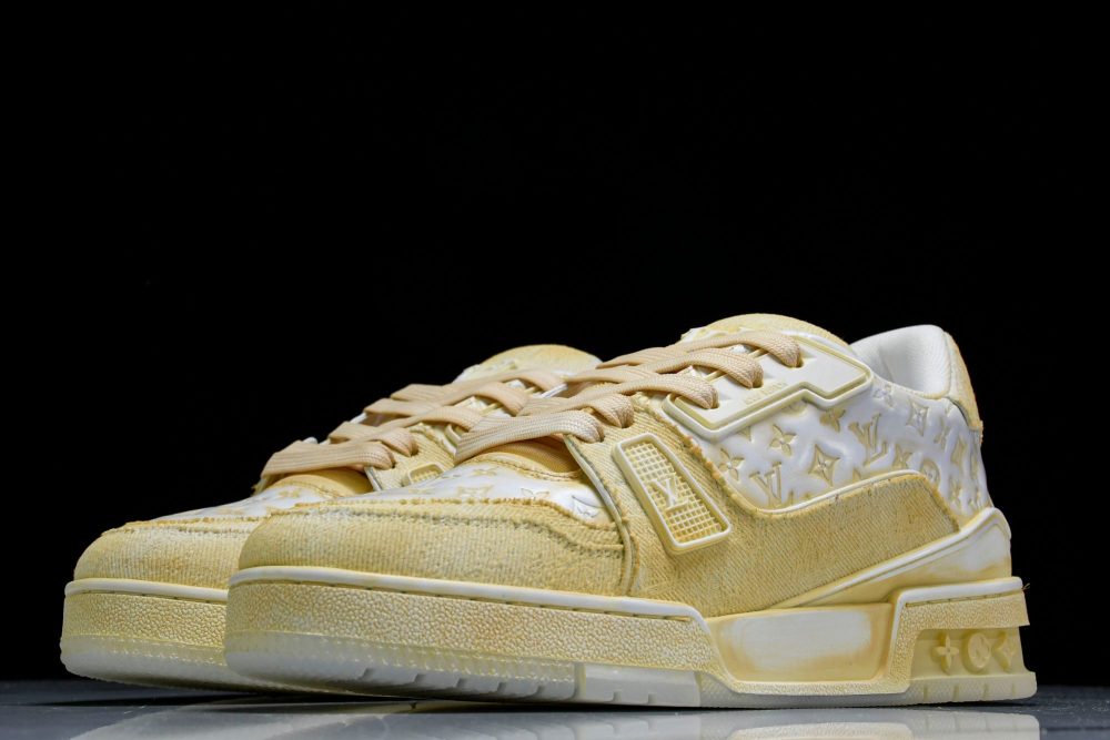 Louis Vuittоп Trainer Low 'Yellow Distressed' - Image 2