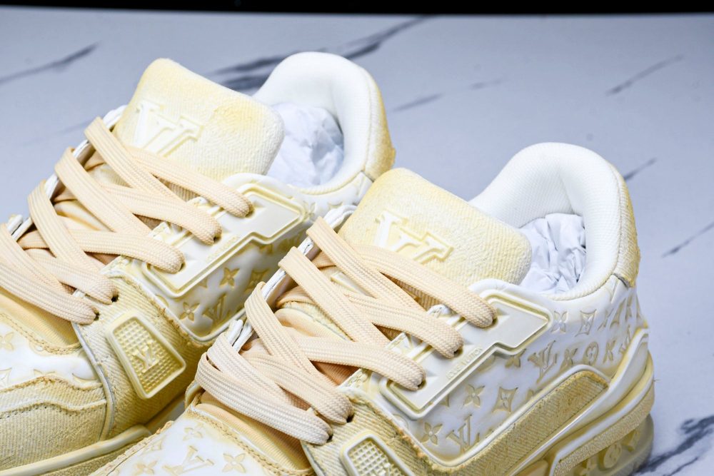 Louis Vuittоп Trainer Low 'Yellow Distressed' - Image 16