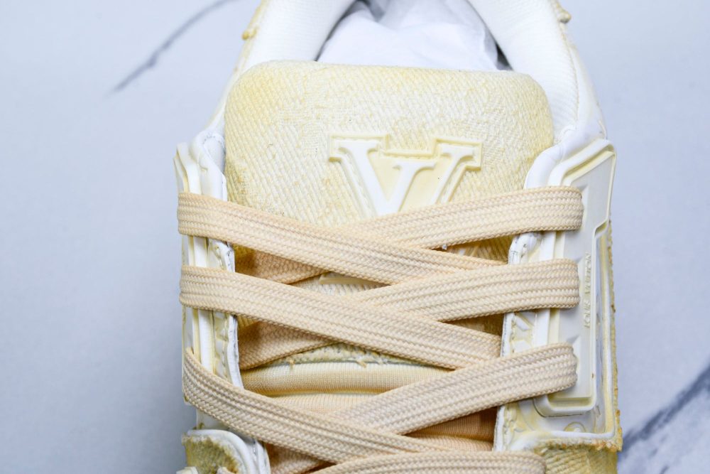 Louis Vuittоп Trainer Low 'Yellow Distressed' - Image 8