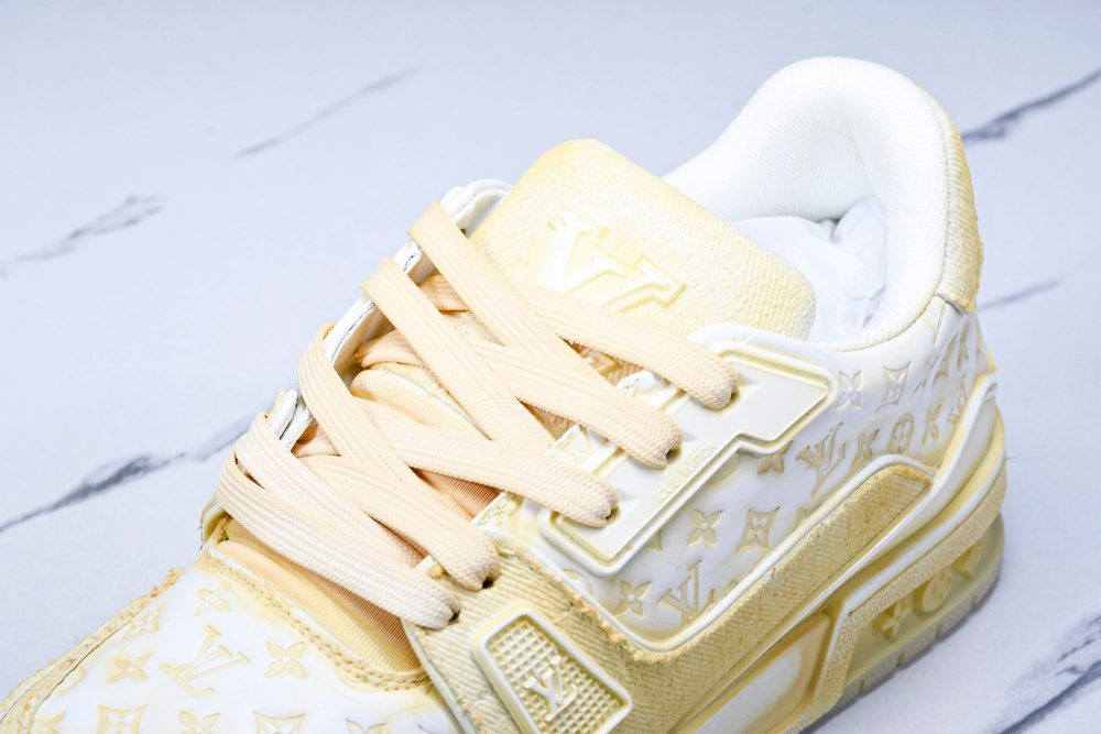 Louis Vuittоп Trainer Low 'Yellow Distressed' - Image 22