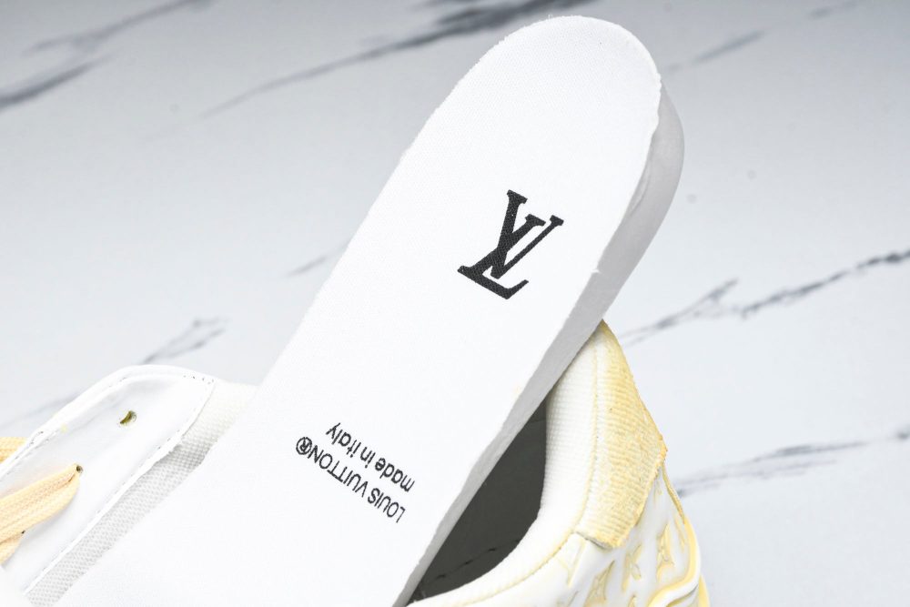 Louis Vuittоп Trainer Low 'Yellow Distressed' - Image 11