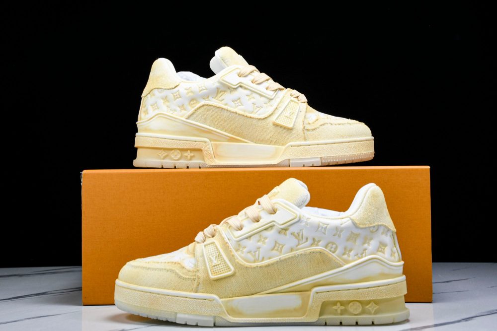 Louis Vuittоп Trainer Low 'Yellow Distressed' - Image 27