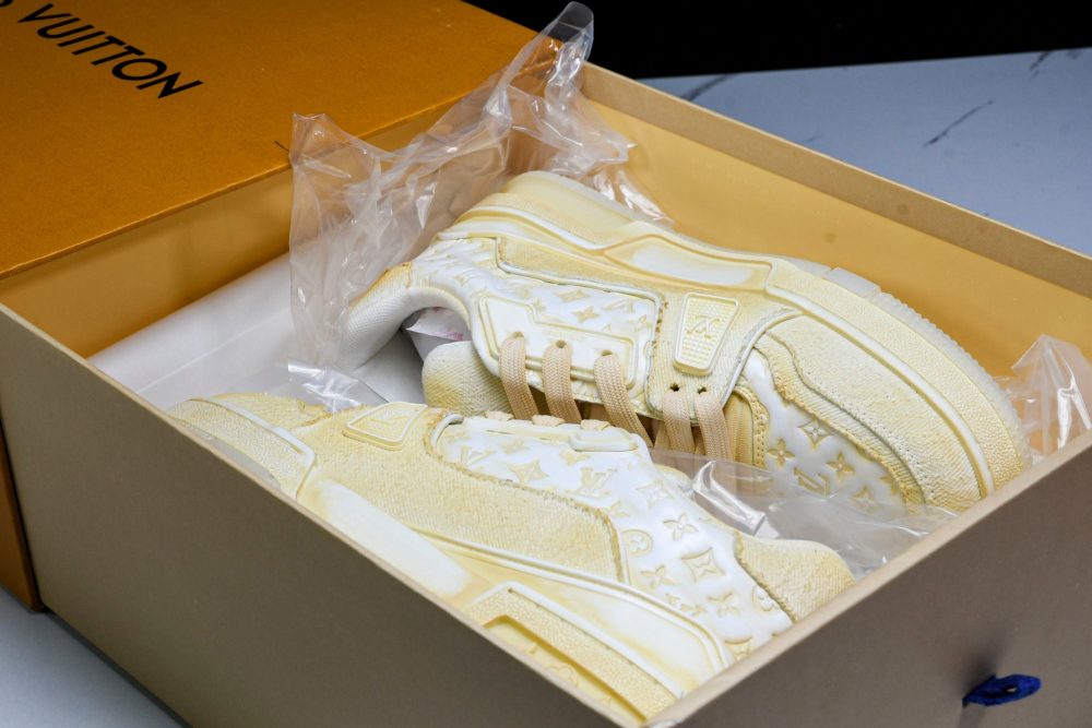 Louis Vuittоп Trainer Low 'Yellow Distressed' - Image 23
