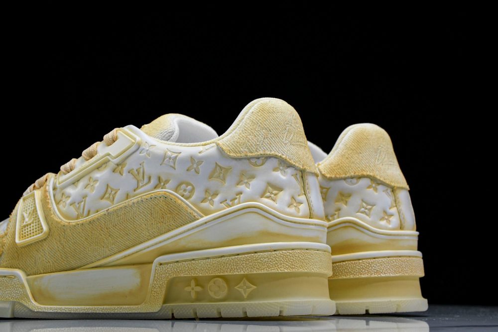 Louis Vuittоп Trainer Low 'Yellow Distressed' - Image 10