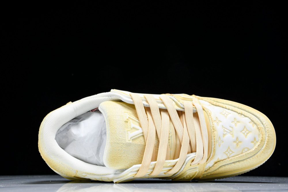 Louis Vuittоп Trainer Low 'Yellow Distressed' - Image 4
