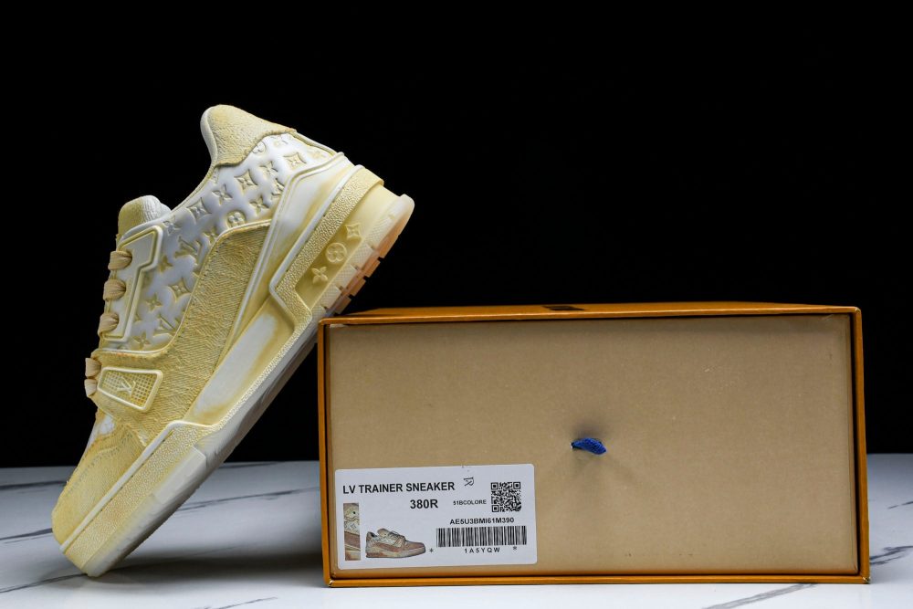 Louis Vuittоп Trainer Low 'Yellow Distressed' - Image 34