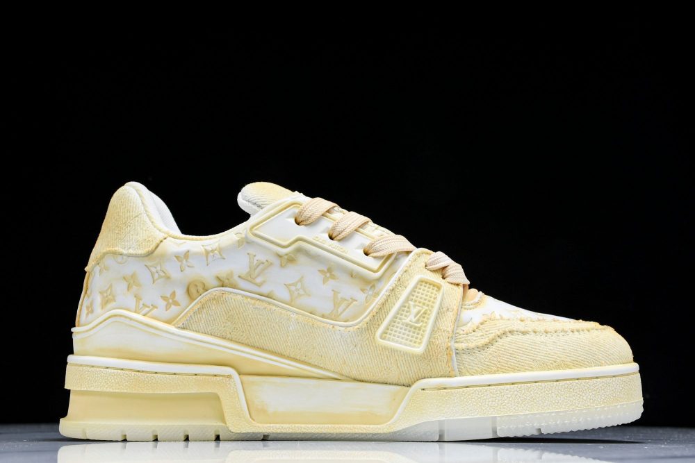 Louis Vuittоп Trainer Low 'Yellow Distressed' - Image 3