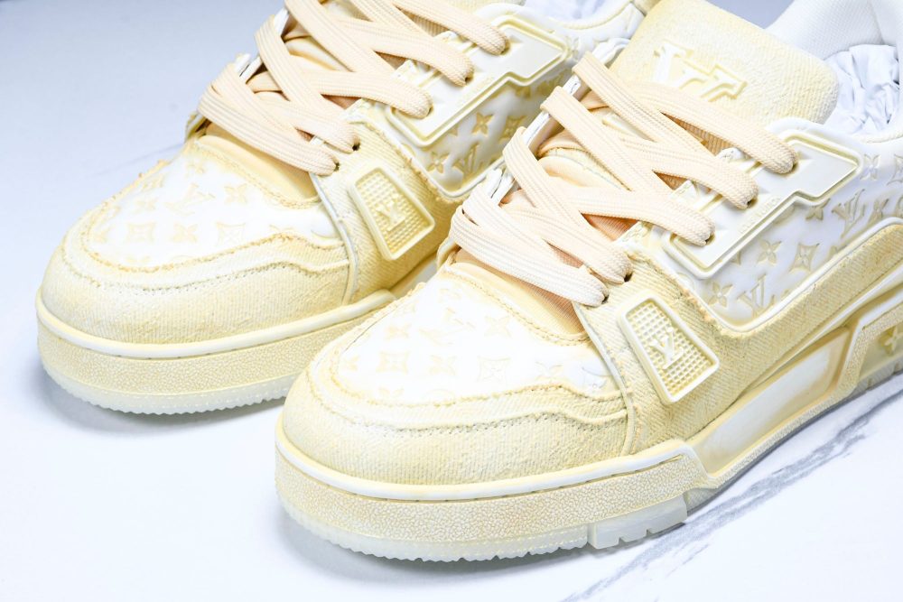 Louis Vuittоп Trainer Low 'Yellow Distressed' - Image 15