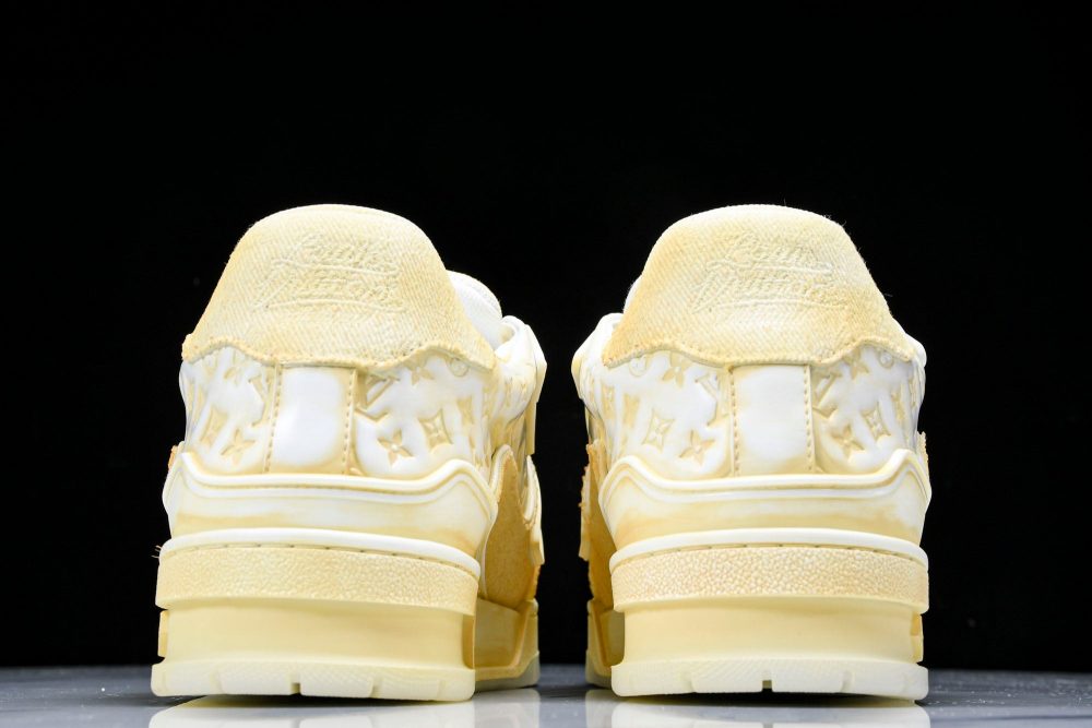Louis Vuittоп Trainer Low 'Yellow Distressed' - Image 7
