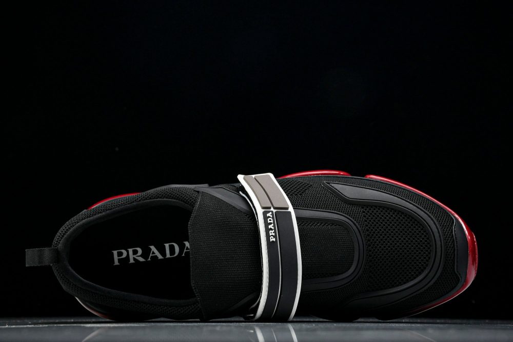 Prada Cloudburst Low 'Black Red' - Image 4