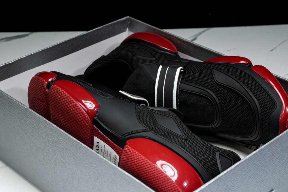 Prada Cloudburst Low 'Black Red' - Image 30