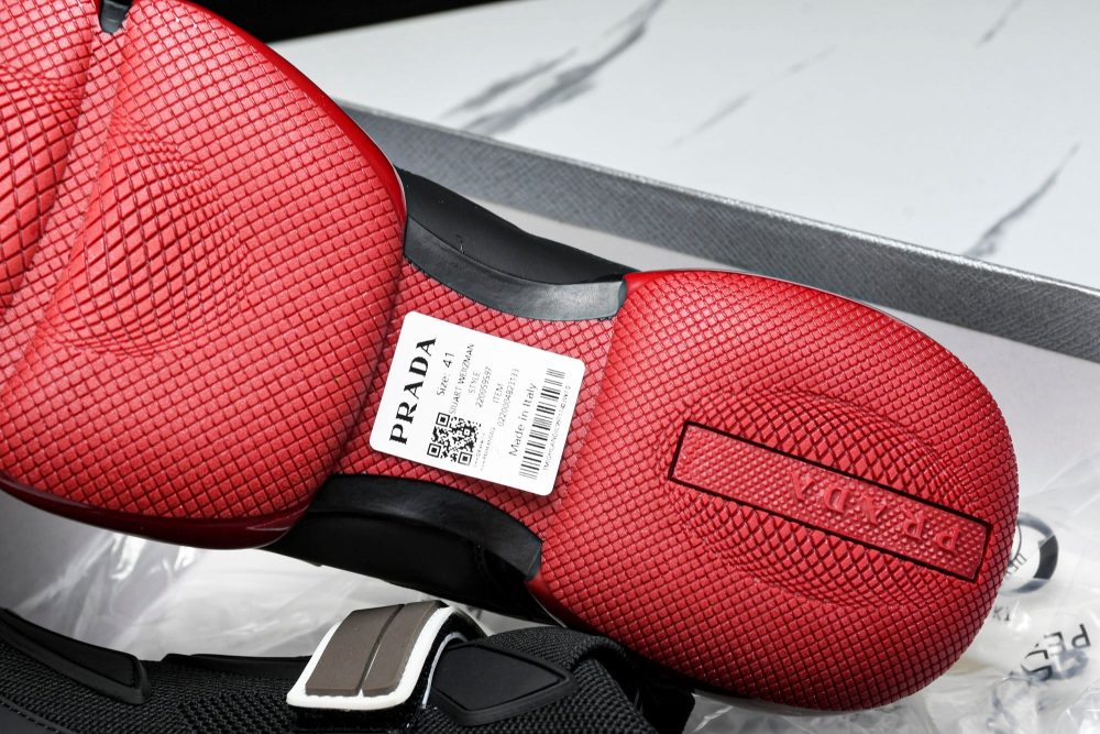 Prada Cloudburst Low 'Black Red' - Image 34