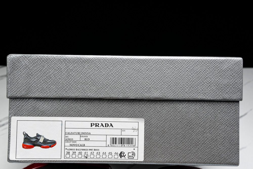 Prada Cloudburst Low 'Black Red' - Image 36