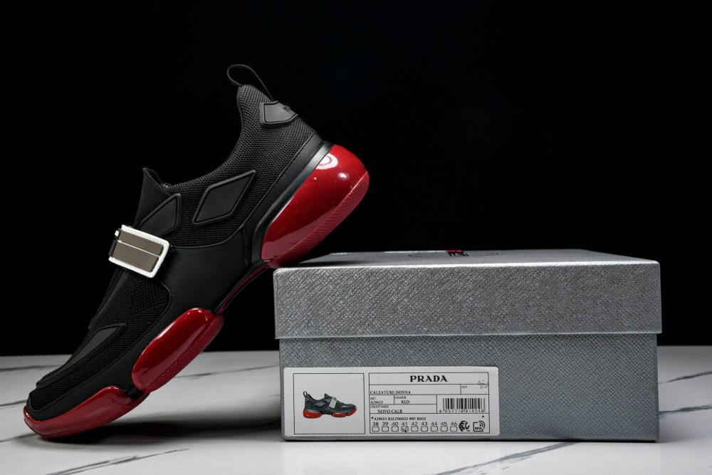 Prada Cloudburst Low 'Black Red' - Image 17