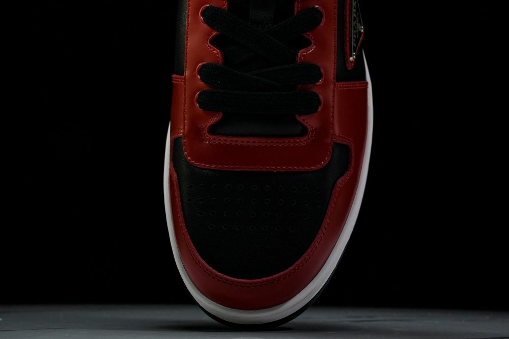 Prada Downtown Sneaker 'Black Red' - Image 5