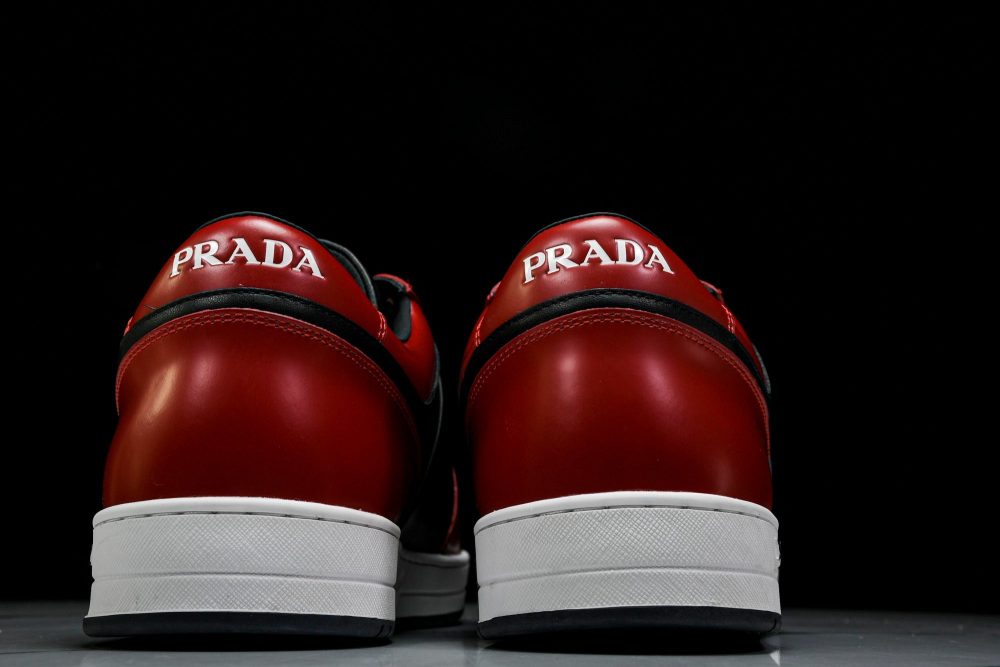 Prada Downtown Sneaker 'Black Red' - Image 7