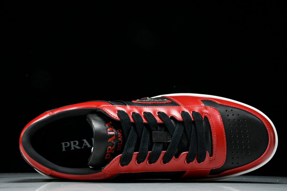 Prada Downtown Sneaker 'Black Red' - Image 4