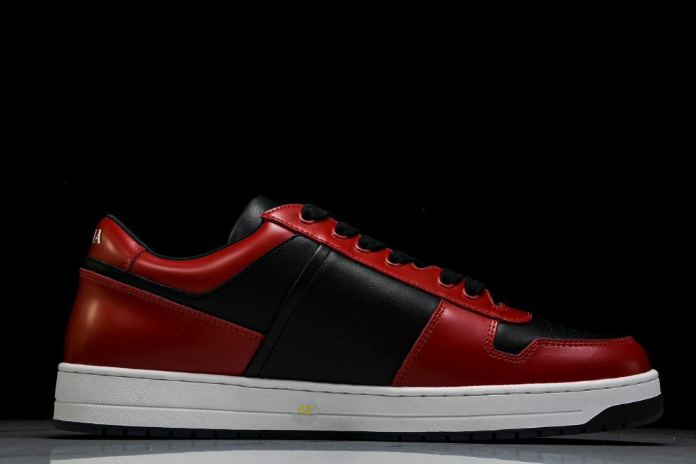 Prada Downtown Sneaker 'Black Red' - Image 3