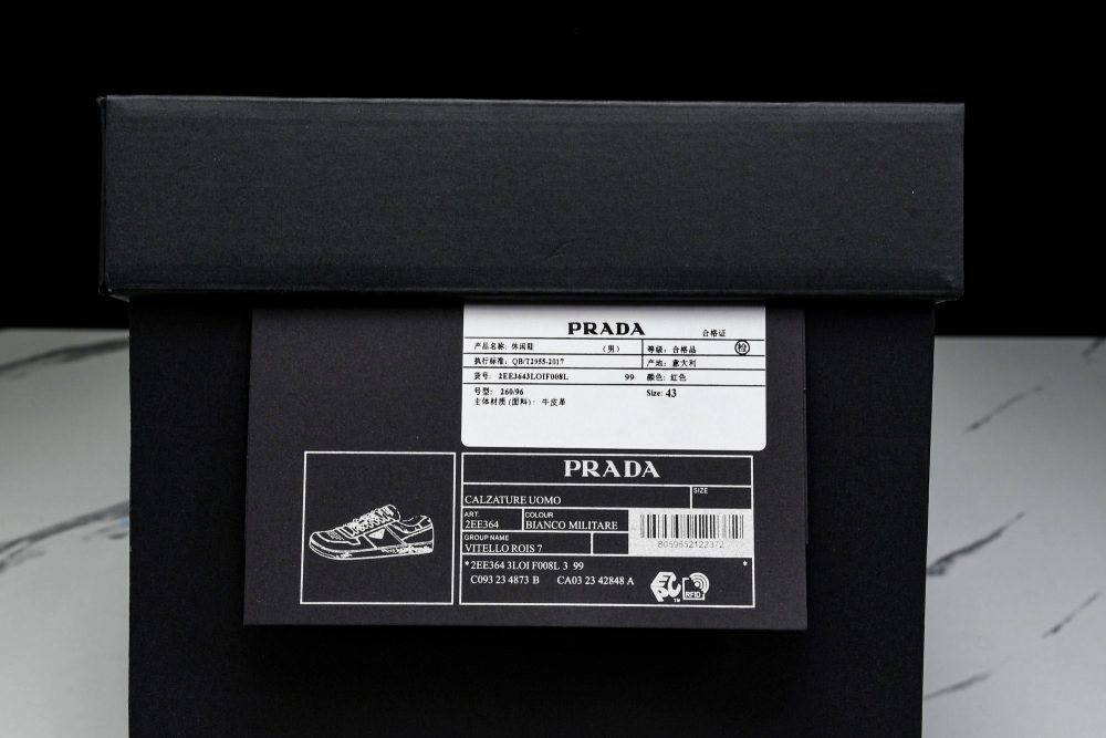 Prada Downtown Sneaker 'Black Red' - Image 28