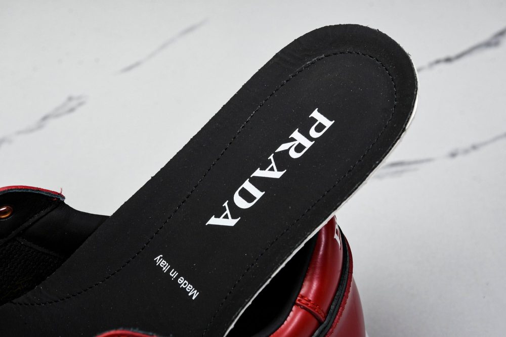 Prada Downtown Sneaker 'Black Red' - Image 13