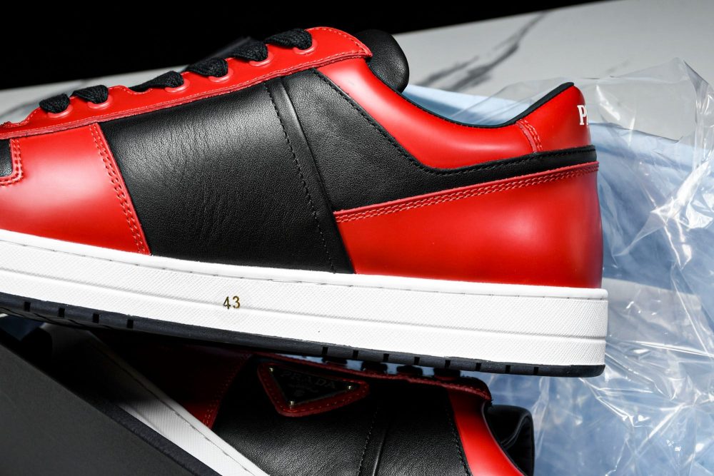 Prada Downtown Sneaker 'Black Red' - Image 21