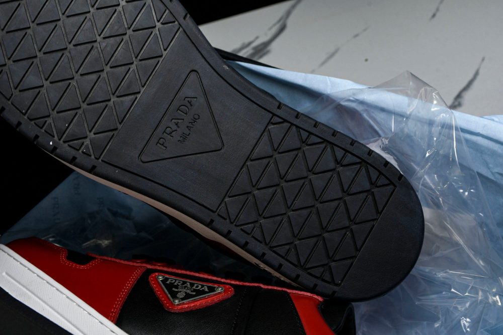 Prada Downtown Sneaker 'Black Red' - Image 33