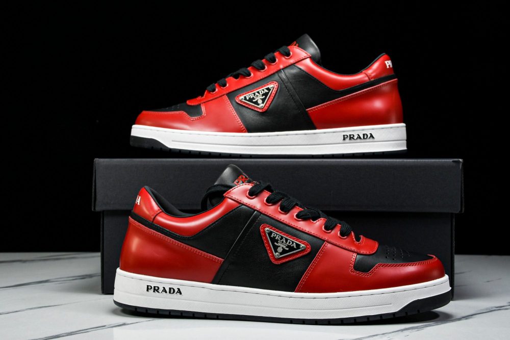 Prada Downtown Sneaker 'Black Red' - Image 23