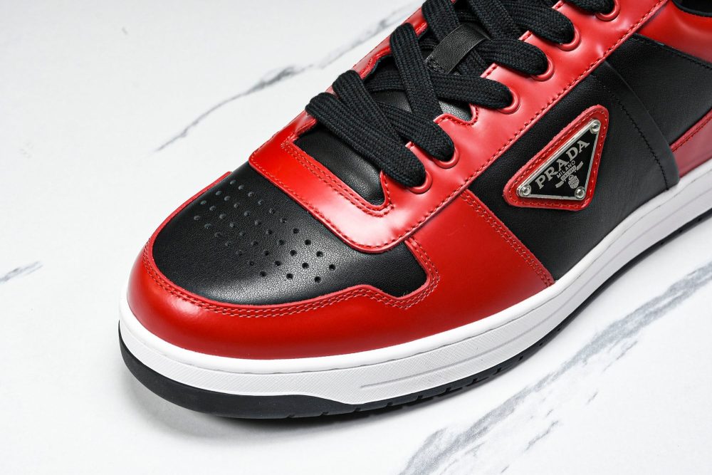 Prada Downtown Sneaker 'Black Red' - Image 10