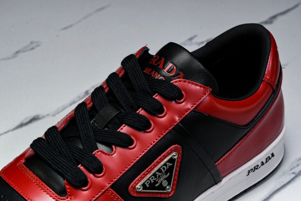 Prada Downtown Sneaker 'Black Red' - Image 11