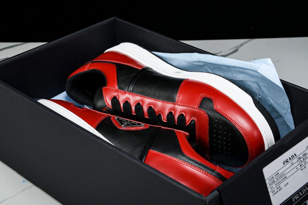 Prada Downtown Sneaker 'Black Red' - Image 17