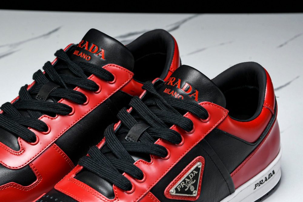 Prada Downtown Sneaker 'Black Red' - Image 24
