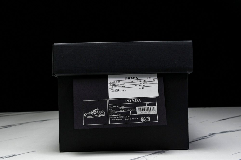 Prada Downtown Sneaker 'Black White' - Image 27