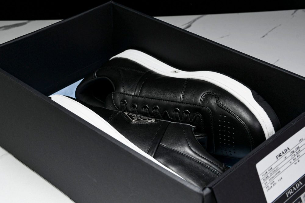 Prada Downtown Sneaker 'Black White' - Image 20