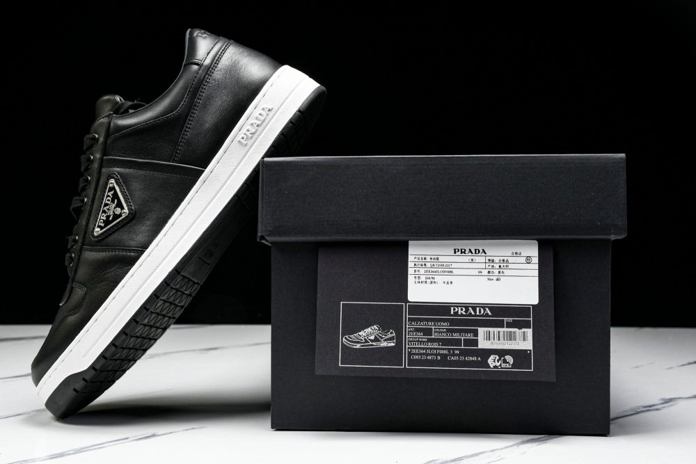Prada Downtown Sneaker 'Black White' - Image 34