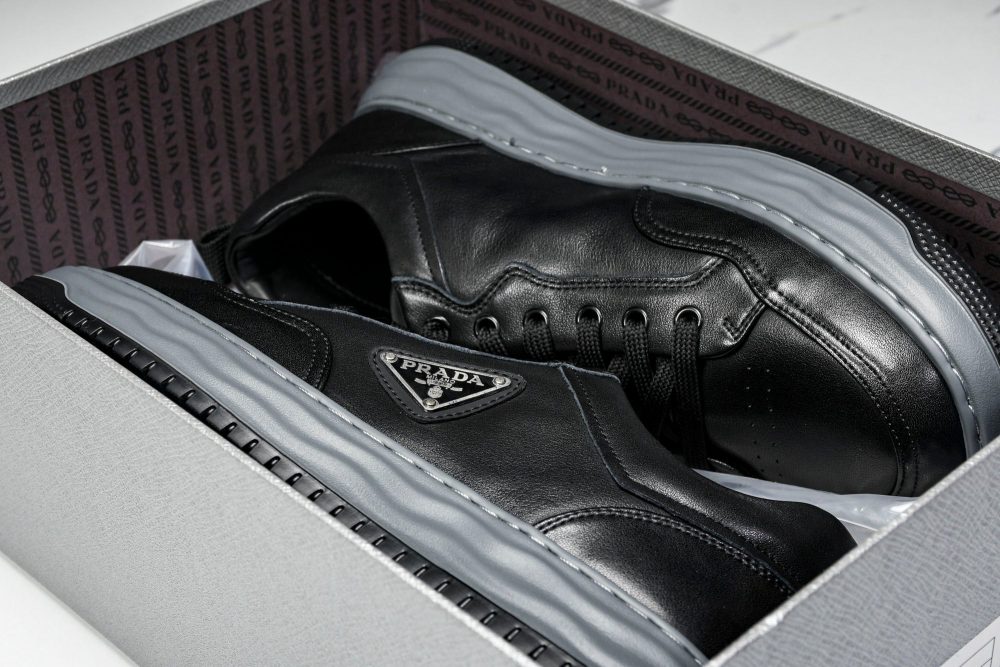 Prada Downtown Sneaker 'Wavy Sole Black' - Image 19