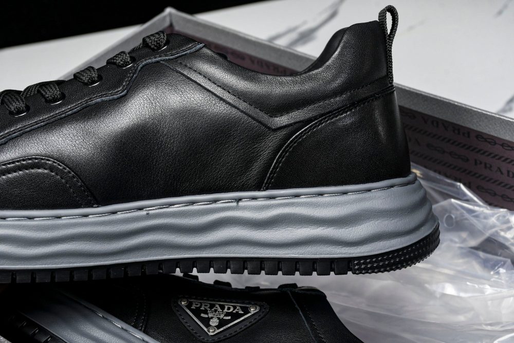 Prada Downtown Sneaker 'Wavy Sole Black' - Image 21