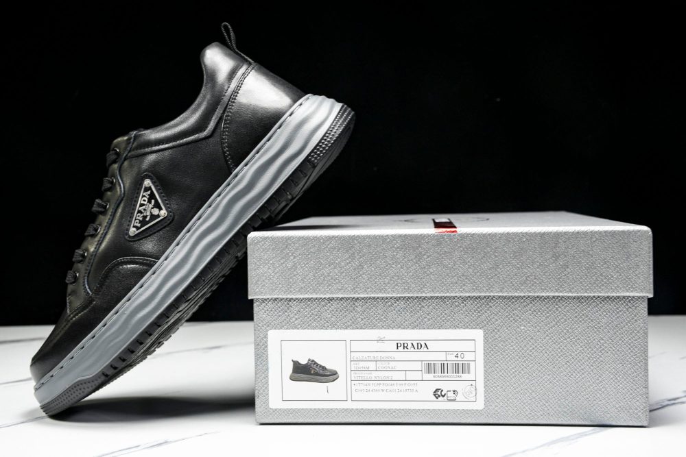 Prada Downtown Sneaker 'Wavy Sole Black' - Image 23