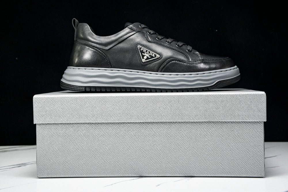 Prada Downtown Sneaker 'Wavy Sole Black' - Image 17