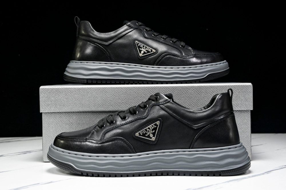 Prada Downtown Sneaker 'Wavy Sole Black' - Image 18