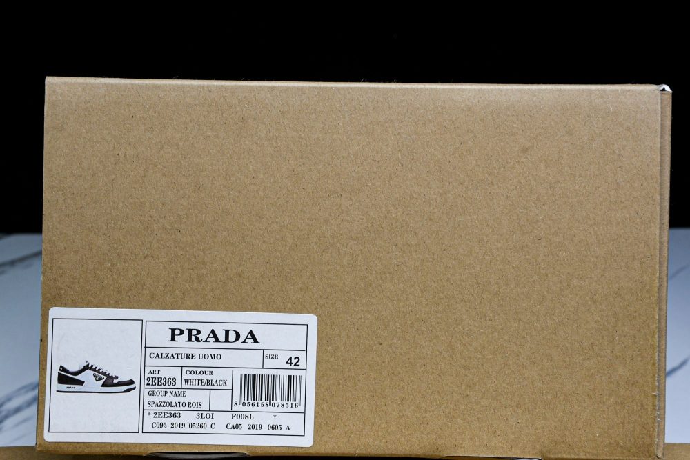 Prada Downtown Sneaker 'White Black' - Image 21