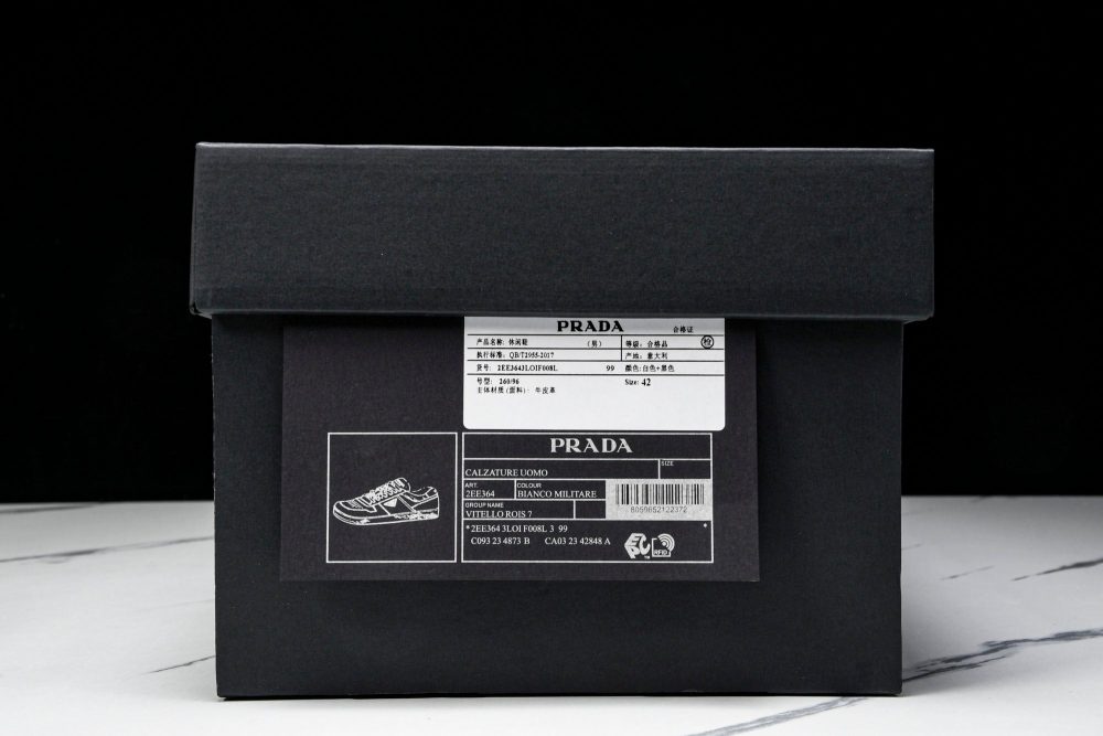 Prada Downtown Sneaker 'White Black' - Image 34