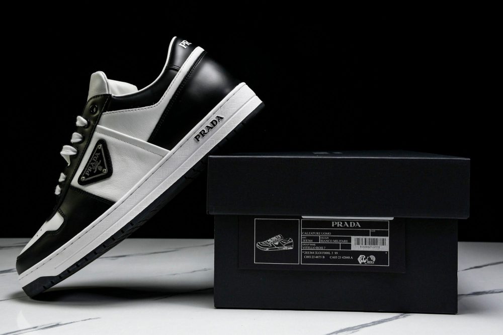 Prada Downtown Sneaker 'White Black' - Image 35