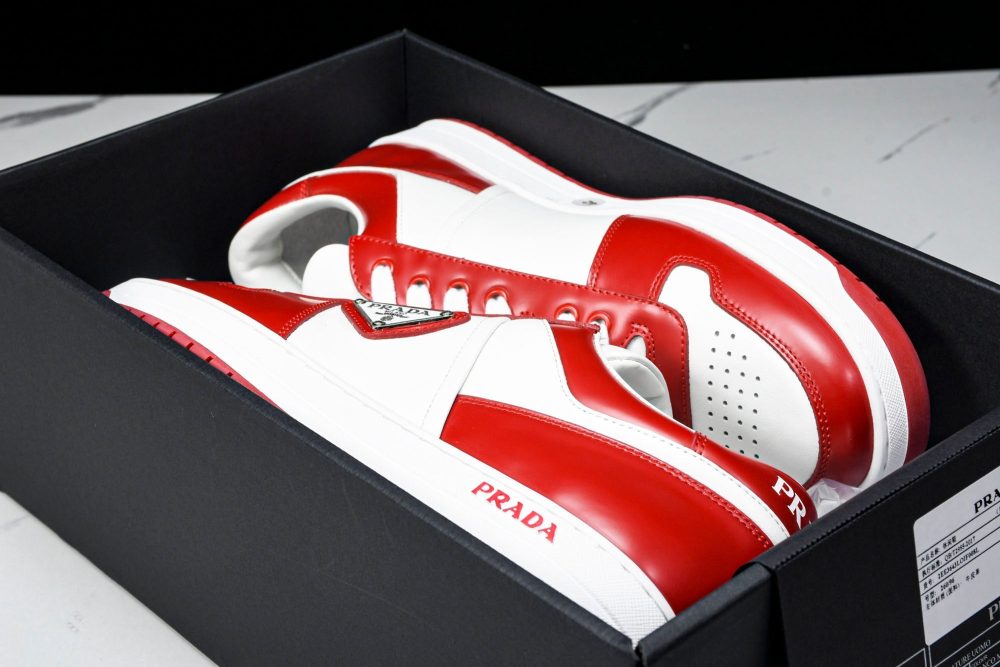 Prada Downtown Sneaker 'White Red' - Image 17