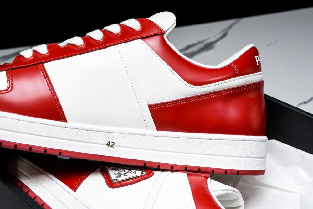Prada Downtown Sneaker 'White Red' - Image 18