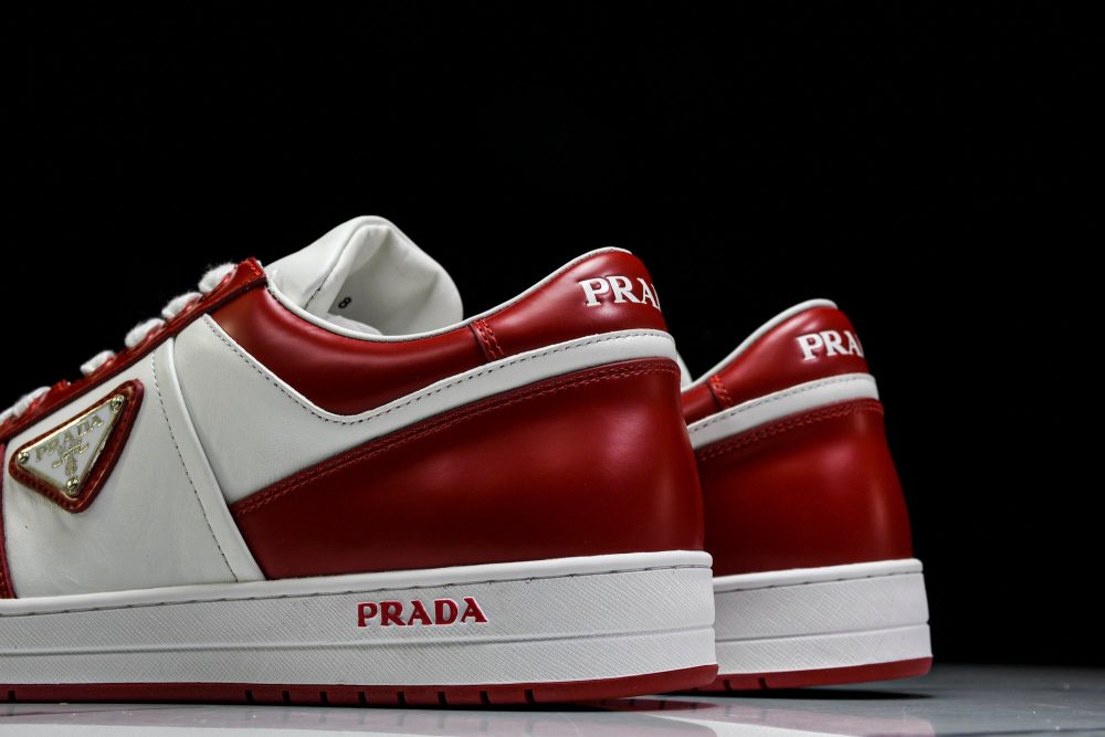 Prada Downtown Sneaker 'White Red' - Image 12