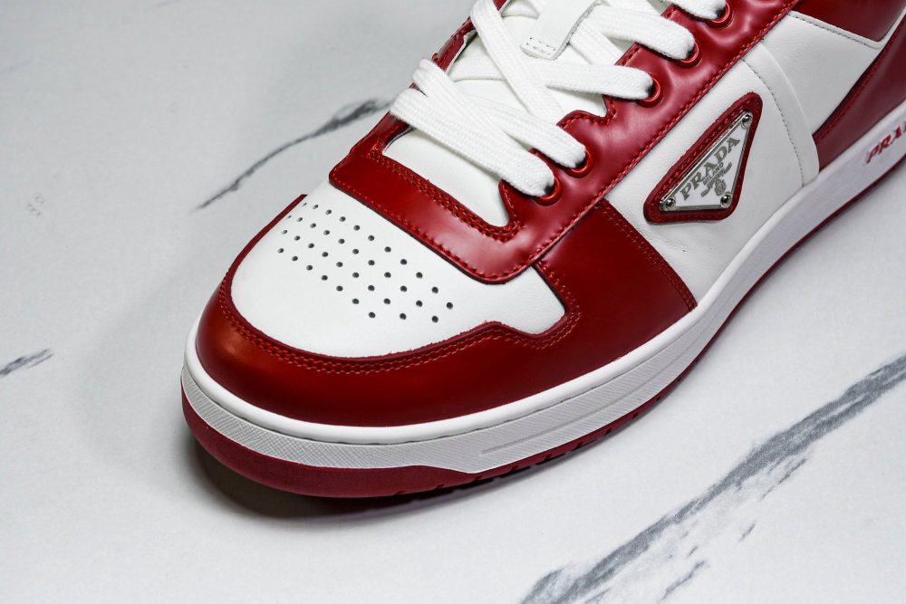Prada Downtown Sneaker 'White Red' - Image 10