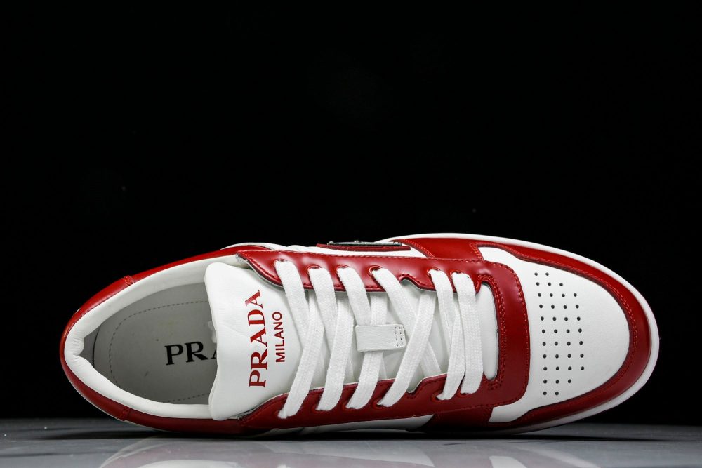 Prada Downtown Sneaker 'White Red' - Image 4
