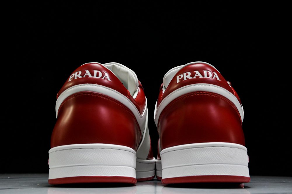 Prada Downtown Sneaker 'White Red' - Image 6
