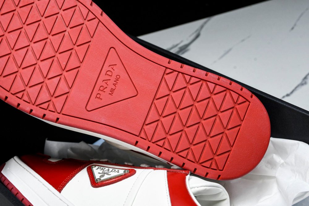 Prada Downtown Sneaker 'White Red' - Image 19